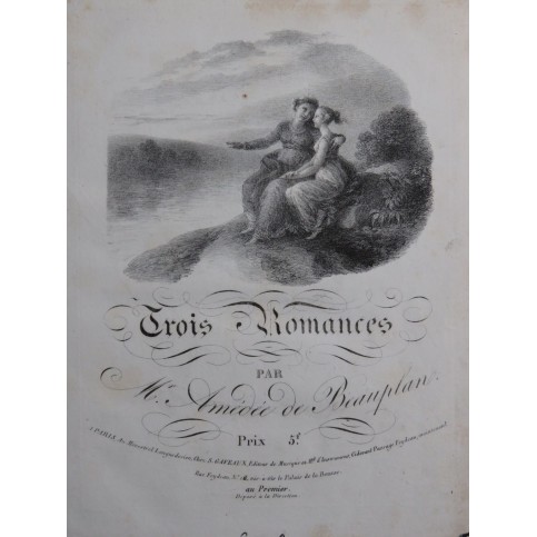 DE BEAUPLAN Amédée Romances 67 Pièces Chant Piano ca1840