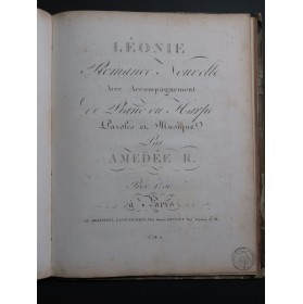 DE BEAUPLAN Amédée Romances 67 Pièces Chant Piano ca1840