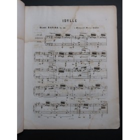 RAVINA Henri Idylle op 46 Piano ca1860