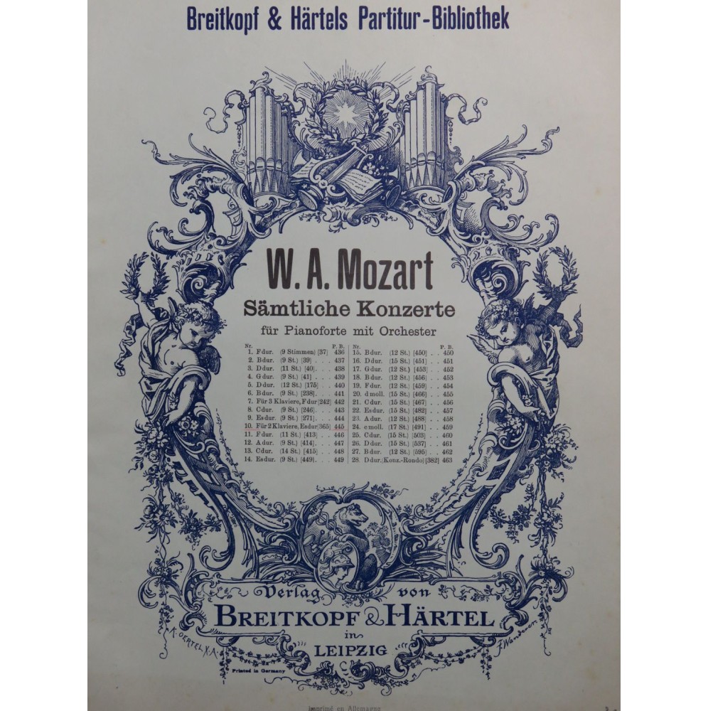MOZART W. A. Concerto No 10 en Mi b 2 Pianos Orchestre