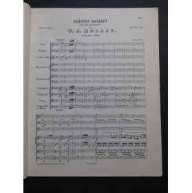 MOZART W. A. Concerto No 10 en Mi b 2 Pianos Orchestre