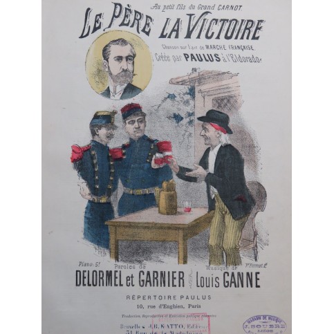 GANNE Louis Le Père La Victoire Chant Piano