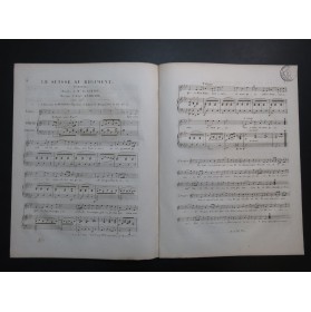ANDRADE Auguste Le Suisse au Régiment Chant Piano ca1830