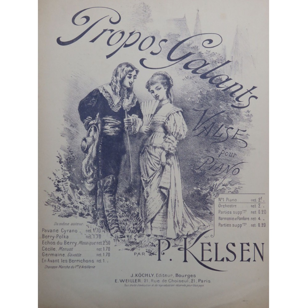 KELSEN Paul Propos Galants Piano