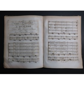MARCELLO Benedetto Salmi di Davide Chant Piano ca1820