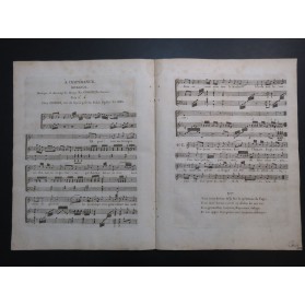 CORSIN A l'Espérance Dédicace Chant Harpe ca1800