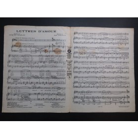 PADILLA José Lettres d'Amour Chant Piano 1925
