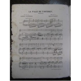 BERNY Emile La Fille du Tintoret Chant Piano XIXe