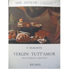 DURANTE Francesco Vergin Tutt'amor Chant Piano 1955