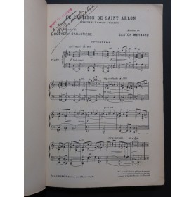 MEYNARD Gaston Le Carillon de St Arlon Opérette Chant Piano 1907