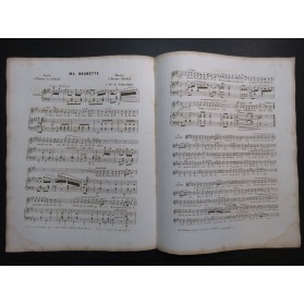 ARNAUD Étienne Ma Brunette Chant Piano ca1850