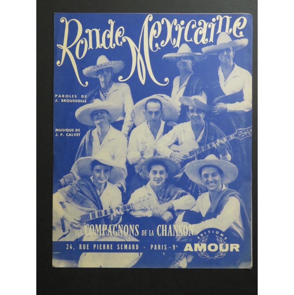 Ronde Mexicaine Les Compagnons de la Chanson Chant Piano 1959