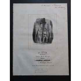 GRISAR Albert La Capette Dédicace Chant Piano ca1835