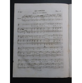 GRISAR Albert La Capette Dédicace Chant Piano ca1835