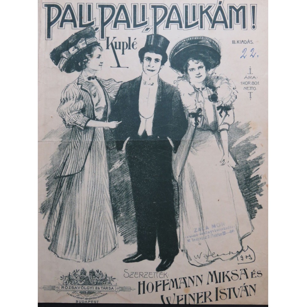 WEINER I. HOFFMANN M. Pali, Pali, Palikam Chant Piano