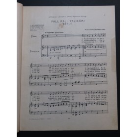 WEINER I. HOFFMANN M. Pali, Pali, Palikam Chant Piano