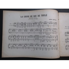 DUFILS Léon La Coupe du Roi de Thulé Quadrille Piano 4 mains ca1873