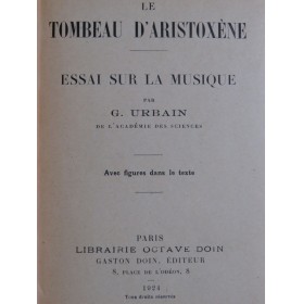 URBAIN Georges Le Tombeau...