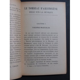 URBAIN Georges Le Tombeau d'Aristoxène Essai 1924