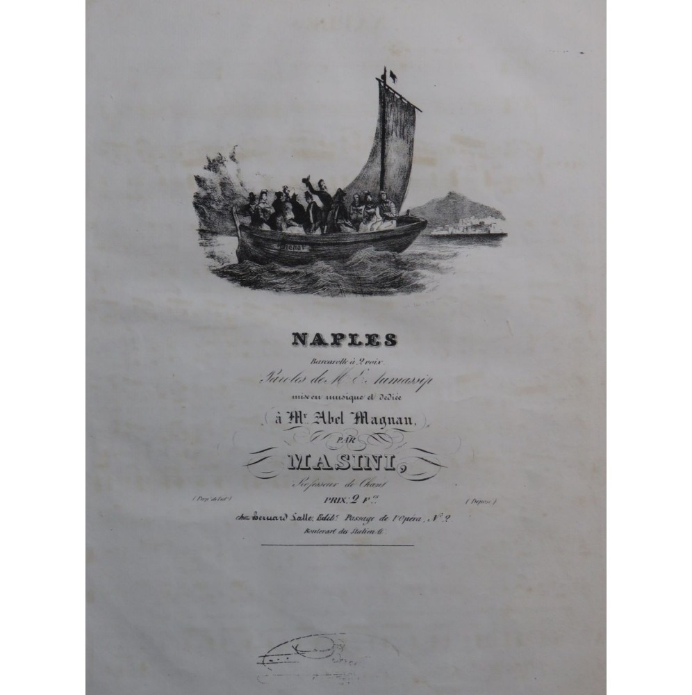 MASINI Naples Chant Piano ca1840