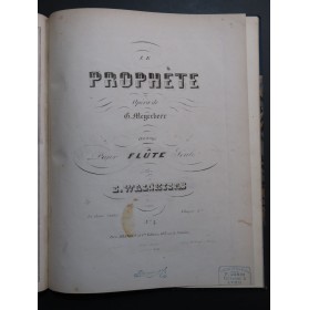 WALKIERS Eugène Airs d'opéra pour Flûte seule XIXe