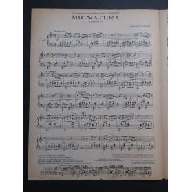 CAPRI Alfredo Mignatura Piano 1921