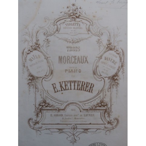KETTERER Eugène Caprice de Concert op 53 Piano ca1857