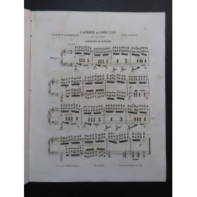 KETTERER Eugène Caprice de Concert op 53 Piano ca1857