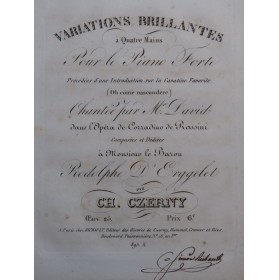 CZERNY Charles Variations...