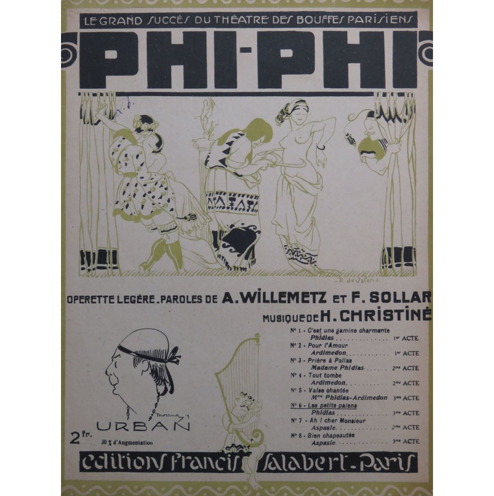 CHRISTINÉ Henri Chansons des Petits Païens Chant Piano 1918