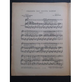 CHRISTINÉ Henri Chansons des Petits Païens Chant Piano 1918