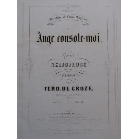 DE CROZE Ferdinand Ange,...