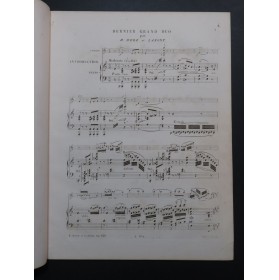 HERZ Henri LAFONT Dernier Grand Duo op 110 Piano Violon ca1840