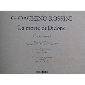 ROSSINI G. La Morte di...