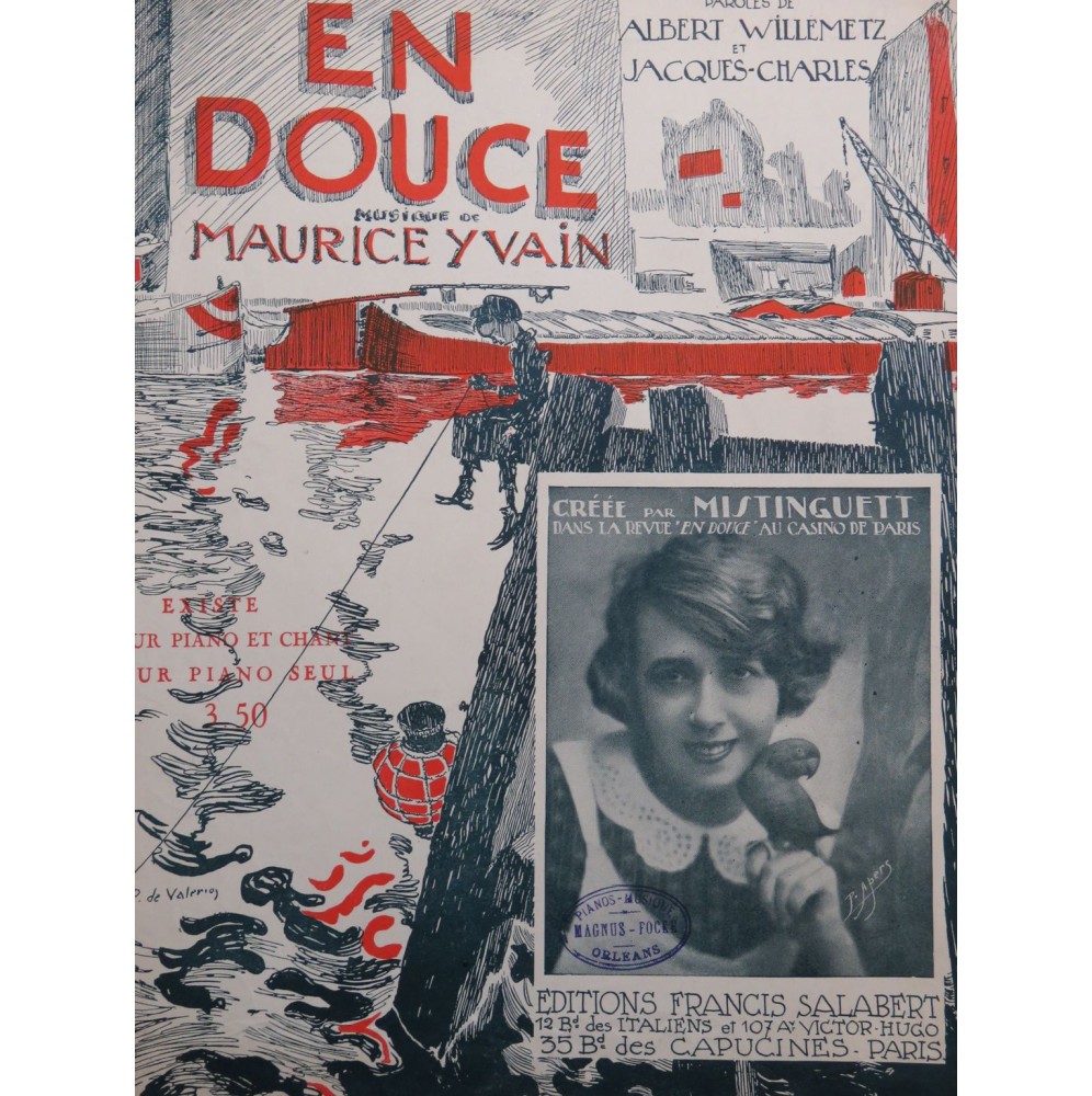 YVAIN Maurice En douce Chant Piano 1922