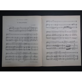 AUBERT Gaston O Salutaris Chant Piano 1912