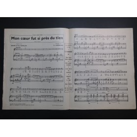 ACKERMANS Hippolyte Mon cœur fut si près du tien Chant Piano 1955