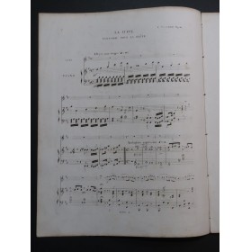 WALCKIERS Eugène Fantaisie sur La Juive Halévy Piano Flûte ca1858