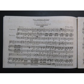 SCHLÖZER Karl Von Acht Oden von Klopstock Piano 1824