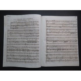 MARTINI Troisième Recueil de Petits Airs de Chant Piano ou Harpe ca1790