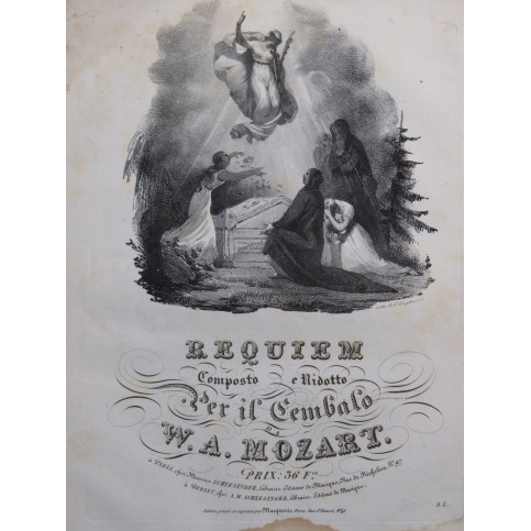 MOZART W. A. Requiem L'Impresario Chant Clavecin ca1822