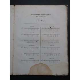 MOZART W. A. Requiem L'Impresario Chant Clavecin ca1822