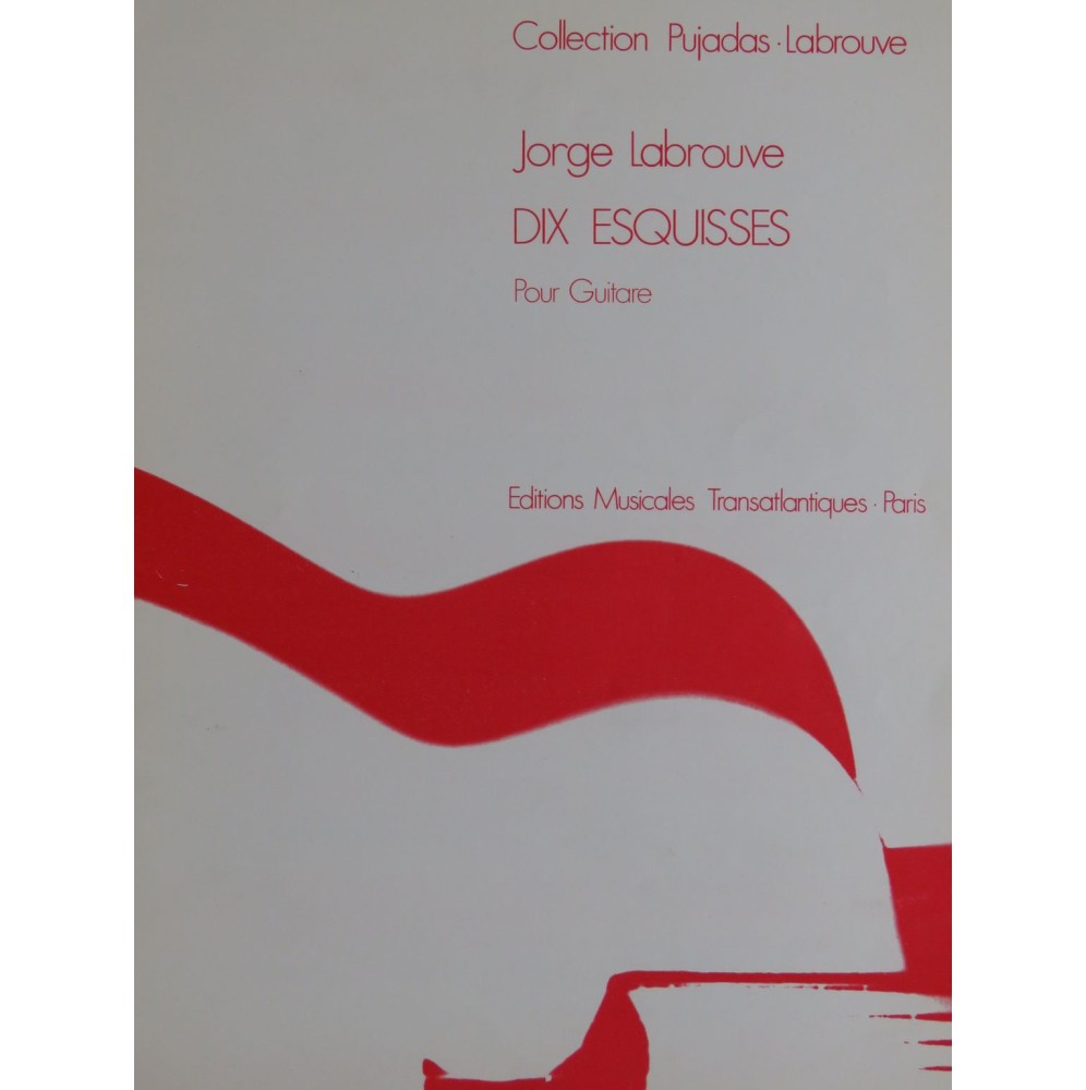 LABROUVE Jorge Dix Esquisses Guitare 1980