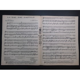 BOREL-CLERC Charles La Dac Dac Dactylo Chant Piano 1924