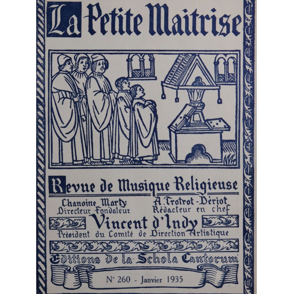 La Petite Maîtrise No 260 Blin Monteverde Fumet Chant Orgue 1935