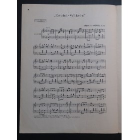 GABRIEL R. Gabor Escha Walzer op 80 Chant Piano 1924