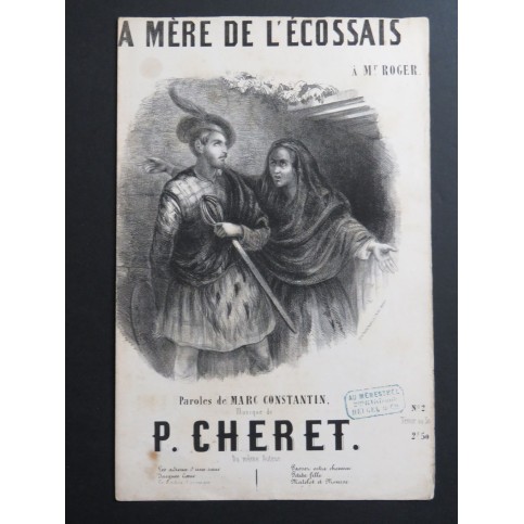 La Mère de l'Écossais P. Chéret Chant Guitare ca1840