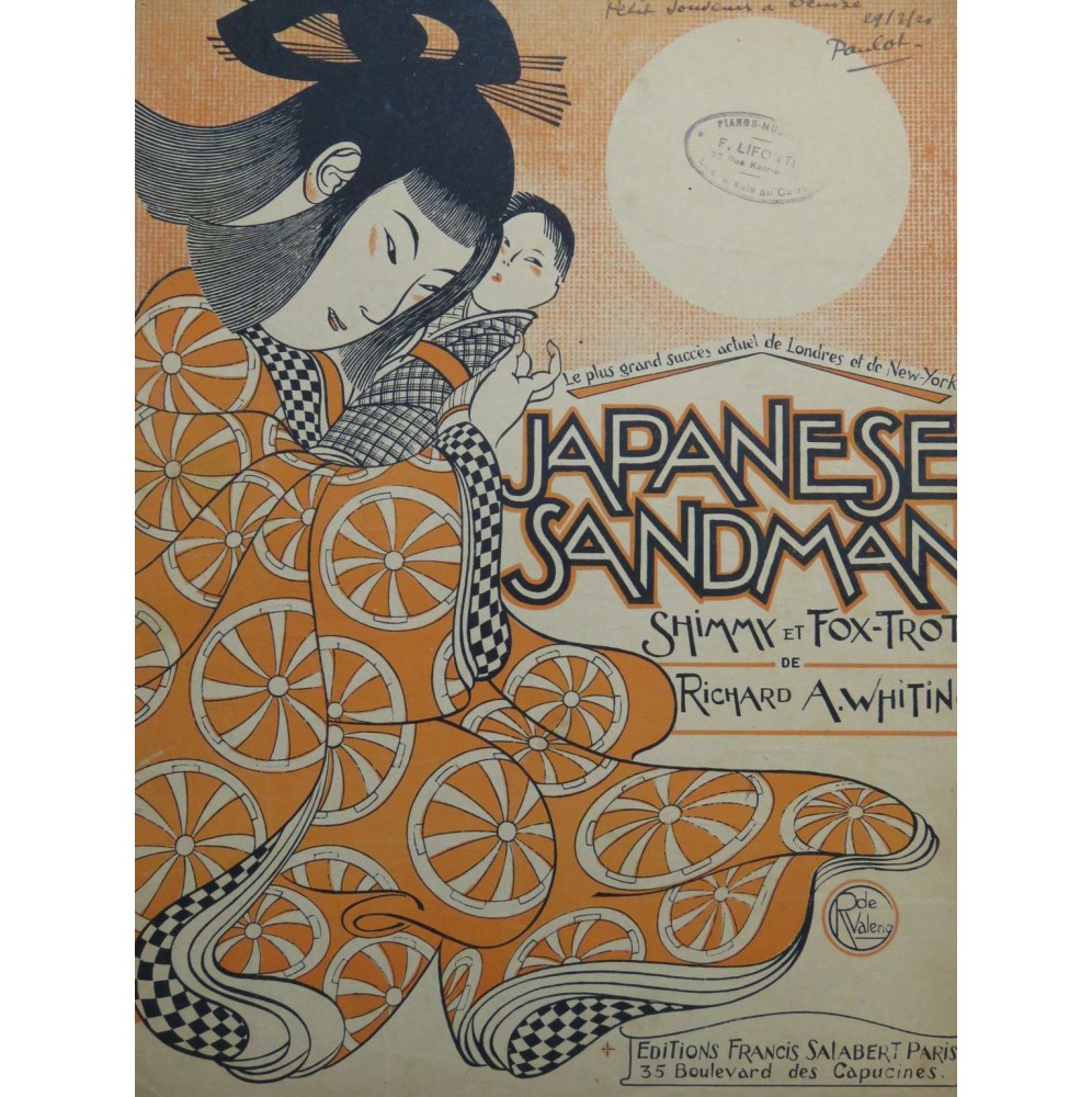 WHITING Richard A. Japanese Sandman Piano 1920