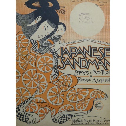 WHITING Richard A. Japanese Sandman Piano 1920