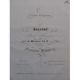 SCHUBERT Franz La Jeune...